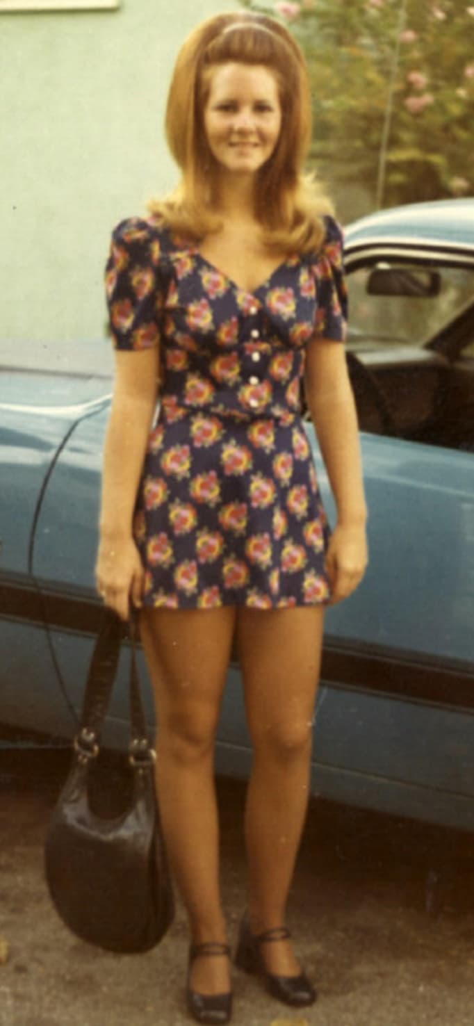 “First Day of Senior Year, 70's fashion. 1971.”